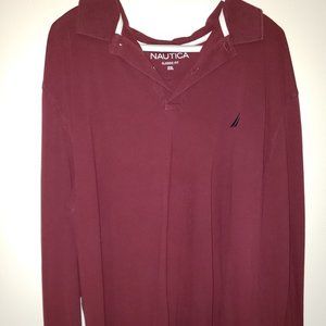 Nautica Men's Long Sleeve Polo - XXL